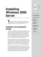 Tài liệu Installing Windows 2000 Server pptx
