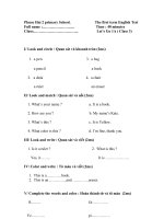 Bài giảng Tiếng Anh 3