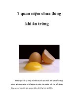 Tài liệu 7 quan niệm chưa đúng khi ăn trứng docx
