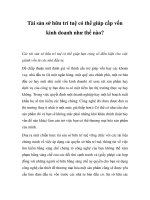 Tài liệu Tài sản sở hữu trí tuệ có thể giúp cấp vốn kinh doanh như thế nào? ppt