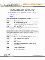 Tài liệu Tiếng anh thông dụng ở Australia - Bài 19 doc