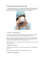 Tài liệu Những vitamin không thể thiếu trong mùa đông pptx