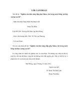 Nghiên cứu khả năng hấp phụ niken, chì trong nước bằng vật liệu xương san hô 