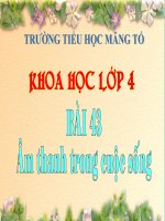 Bài soạn Âm thanh trong cuộc sống