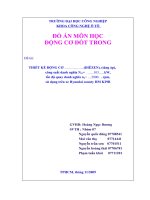 Đồ án động cơ đốt trong thiết kế động cơ diezen 