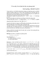 Gián án T.N.Dung - Ve cac day so xac dinh boi day cac PT