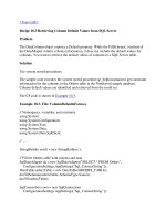 Tài liệu Retrieving Column Default Values from SQL Server pdf