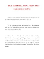 Tài liệu ĐOÀN KỊCH NÓI HÀ TÂY VÀ NHỮNG TRẢI NGHIỆM THÀNH CÔNG pdf