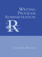 Writing Program Administration