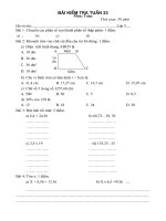 Bài giảng DE KIEM TRA TUAN 23- lop 5