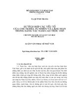 Sự tích hợp các yếu tố của chủ nghĩa tự nhiên và lãng mạn trong sáng tác nam cao trước 1945 
