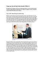 Tài liệu Sáng tạo lại mô hình kinh doanh (Phần 2) docx
