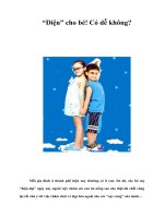Tài liệu “Diện” cho bé! Có dễ không? ppt