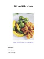 Tài liệu Thịt ba chỉ kho bí baby docx