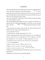 Khối lượng và đối khối lượng của một số dạng 