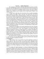 Tài liệu Lesson 26- Quality Management doc