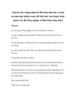 Tài liệu Cấp lại Giấy chứng nhận đủ điều kiện đảm bảo vệ sinh an toàn thực phẩm trong chế biến thủy sản pdf