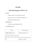 Tài liệu TIN HỌC - Thực hành tổng hợp pptx