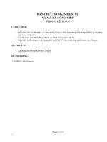 Tài liệu Chức năng phòng kế toán doc