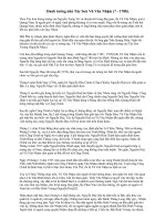 Bài soạn Những võ tướng thời Tây Sơn