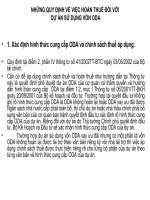 Tài liệu NHỮNG QUY ĐỊNH VỀ VIỆC HOÀN THUẾ ĐỐI VỚI DỰ ÁN SỬ DỤNG VỐN ODA pdf