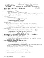 Tài liệu ĐỀ THI THỬ ĐẠI HỌC SỐ 4 – NĂM 2010 MÔN TOÁN docx