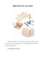 Tài liệu HỘP SƠ CỨU TẠI NHÀ pdf