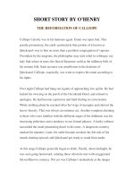 Tài liệu LUYỆN ĐỌC TIẾNG ANH QUA TÁC PHẨM VĂN HỌC-SHORT STORY BY O’HENRY -THE REFORMATION OF CALLIOPE doc