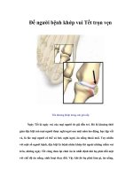 Tài liệu Để người bệnh khớp vui Tết trọn vẹn pptx