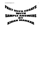 PAST IELTS ESSAYS ( good) 