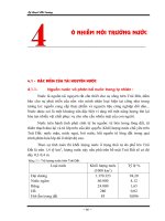 Tài liệu Kỹ thuật môi trường chương 4 docx