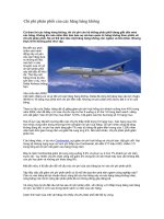 Tài liệu Chi phí phân phối của các hãng hàng không ppt