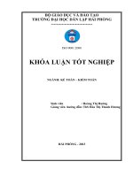 Hoàn thiện công tác lập và phân tích bảng cân đối kế toán tại công ty TNHH xây dựng và vận tải hoàng trường 