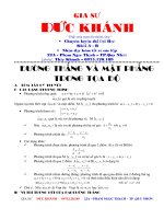 Tài liệu Đường thẳng nâng cao doc