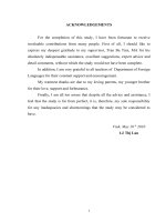 A study of english and vietnamese idioms of anger 