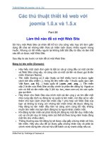 Tài liệu Thủ Thuật Thiết Kế Web Với Joomla 1.0x và 1.5x part 24 pptx