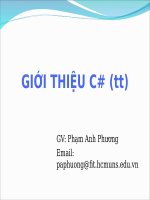 Tài liệu CSharp Week 7 Window Controls Part 2 ppt