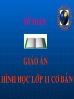 Gián án Tiết 17: Hai đường thẳng chéo nhau và hai đường thẳng song song
