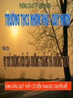 Bài soạn Tiết 25. Vị trí tương đối của đường thẳng và đường tròn