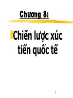 Tài liệu Bài giảng: Chiến lược xúc tiến quốc tế docx