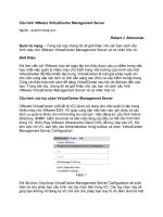 Tài liệu Cấu hình VMware VirtualCenter Management Server doc