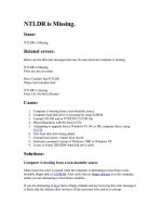 Tài liệu NTLDR is Missing doc