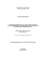 Một số giải pháp quản lý chất lượng dạy học ở các trường THCS của phòng giáo dục và đào tạo huyện mỹ hào, tỉnh hưng yên luận văn thạc sĩ khoa học giáo dục 