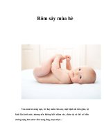 Tài liệu Rôm sảy mùa hè ppt