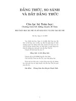 Tài liệu Đẳng thức, so sánh và bất đẳng thức docx