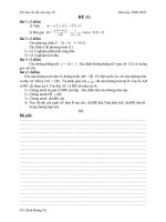 Gián án Đề 10 Thi vào lớp 10