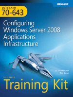 Tài liệu Exam 70-643 Configuring Windows Server 2008 Applications Infrastructure doc