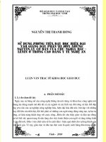 Sử dụng phương tiện dạy học hiện đại vào giảng dạy phần III môn những nguyên lý cơ bản của chủ nghĩa mác   lênin ở trường cao đẳng y tế nghệ an 