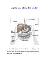 Tài liệu Ung thư gan - những điều cần biết doc