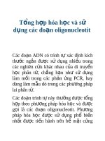 Tài liệu Tổng hợp hóa học và sử dụng các đoạn oligonucleotit docx